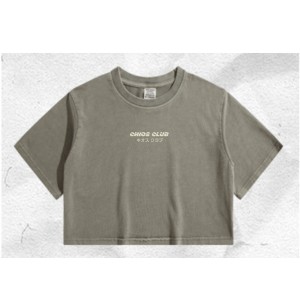 CHIOS CLUB - Crop TOP / Olive  SS22 Series (4色入)